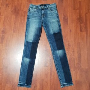 JBrand 811 Mid-rise Skinny Raw Hem Jeans sz 26